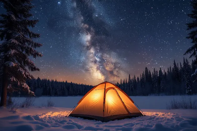 Уютный кемпинг зимой: 7 способов сохранить тепло в палатке