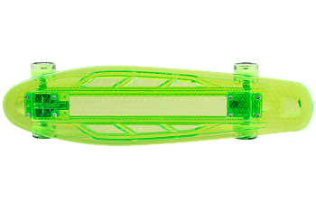 Скейтборд/круизер TECH TEAM Transparent 27" Light, green