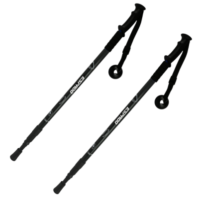 Палки для скандинавской ходьбы телескопические Espado ENW-003, 3 секции, пластиковая ручка, цвета в ассортименте