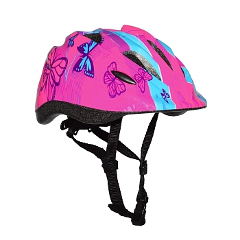 Шлем детский RGX с регулировкой размера (50-57), Butterfly, розовый