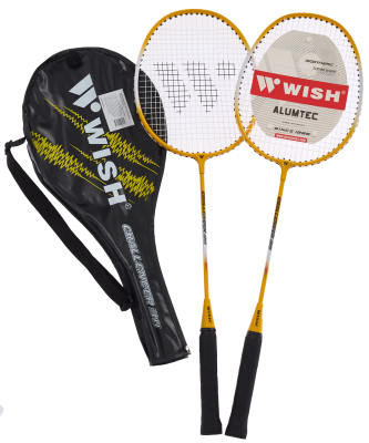 Набор для бадминтона Wish Challenger 311K, 2 ракетки, желтый
