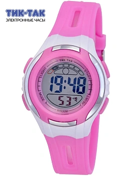 Тик-Так Н478 фиолетовые с подсветкой, будильником, секундомером в магазине Спорт - Пермь