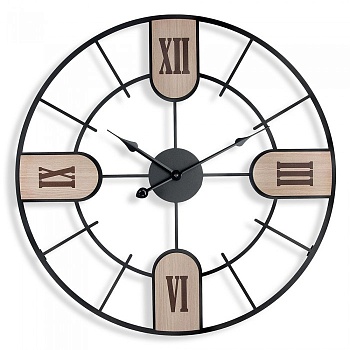 Настенные часы Тройка 62675003 металлические в магазине Спорт - Пермь