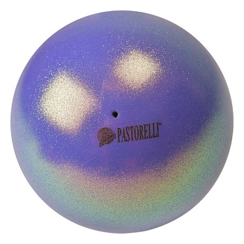 Мяч для художественной гимнастики PASTORELLI New Generation GLITTER HV18, цвет: 02179 - сиреневый