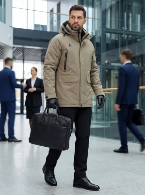 Мужская парка Azimuth Истома 124/23990_36 Песочный