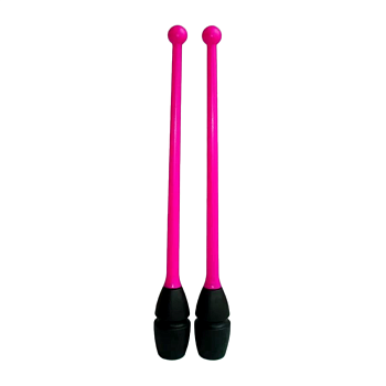 Булавы VENTURELLI Rubber Clubs 40,5 см, черный-ярко-розовый 