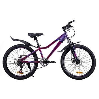 Велосипед COMIRON SMART 24", 7 скоростей, фиолетовый, GT2407L
