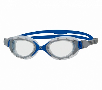 Очки для плавания ZOGGS Predator Flex Regular, цвет: прозрачный/темно-синий в магазине Спорт - Пермь