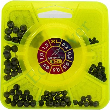 Набор грузил Яман, XL 80г, 0,2-1,3г