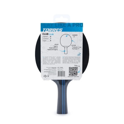 Ракетка для настольного тенниса TORRES Club 4*, TT23008
