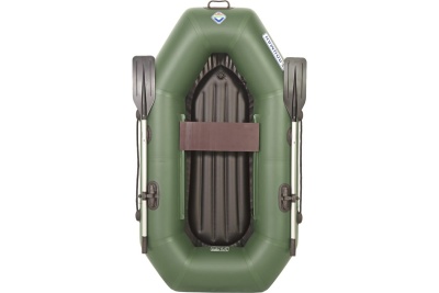 Лодка Лоцман Стандарт 200 ВНД гребная, зеленая