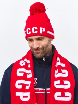 Шапка мужская СССР 70M-RT-1845  красная с помпоном