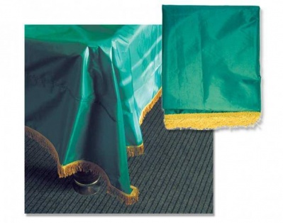 Чехол для бильярдного стола, 9-2 - зеленый, без логотипа, с бахромой)