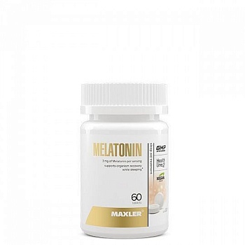 Maxler Melatonin 3 мг - 60 таблеток, здоровый сон в магазине Спорт - Пермь