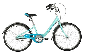 Велосипед NOVATRACK ANCONA 24”, 3 скорости, алюминий, зеленый