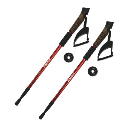 Палки для скандинавской ходьбы телескопические Espado ENW-004, 3 секции, пробковая ручка, цвета в ассортименте