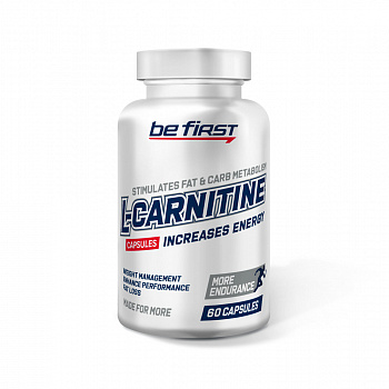 Be First - L-Carnitine Capsules (л-карнитин тартрат) - 60 капсул в магазине Спорт - Пермь