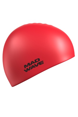 Шапочка для плавания Mad Wave Intensive Big, взрослая, M0531 12 2 05W, красный в магазине Спорт - Пермь