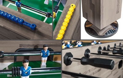 Настольный футбол «Champion Pro» (140х74х86, сельский дуб)