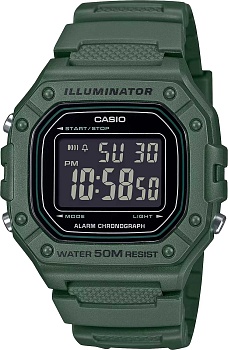 Наручные часы Casio W-218H-3B с хронографом в магазине Спорт - Пермь