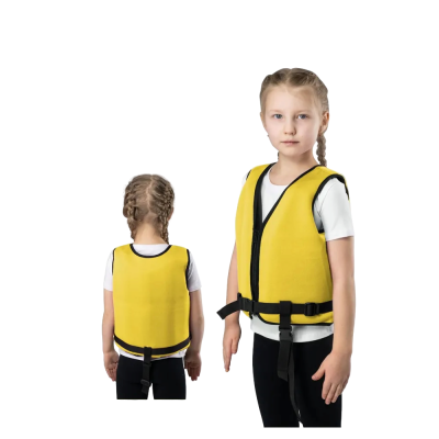 Жилет страховочный INDIGO Юниор, 15-20 кг, желтый