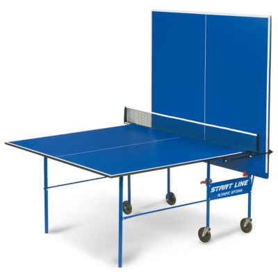 Теннисный стол Start Line Olumpic Optima (с сеткой в комплекте), BLUE
