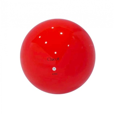 Мяч для художественной гимнастики CHACOTT Gym Ball 301503-0001, 18.5 см, цвет 052 - красный