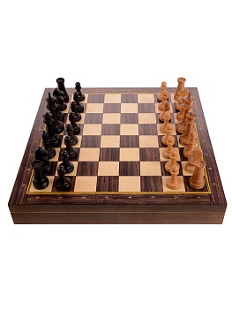 Шахматы складные Турнирные, 40мм утяжеленные (Кинешма) 40КЛП-ФР2У