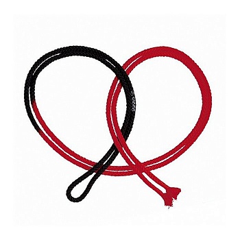 Скакалка гимнастическая SASAKI M-280TS двухцветная R x B красно-черная