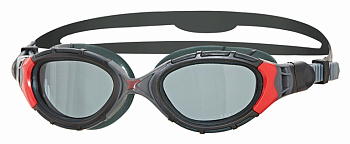 Очки для плавания поляризационные ZOGGS Predator Flex 2.0 Polarized (черный/красный) в магазине Спорт - Пермь