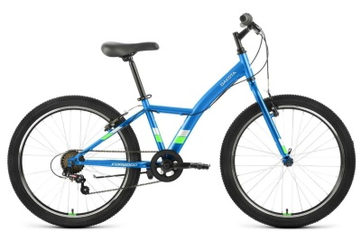Велосипед Forward DAKOTA 1.0, 24", рама 13", голубой/зеленый в Магазине Спорт - Пермь