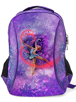 Рюкзак для художественной гимнастики Verba Sport S 051, фиолетовый/лента, 42*30*17