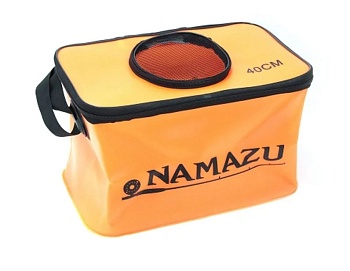 Сумка-кан Namazu складная с окном, размер 36х22х21, ПВХ, оранжевый