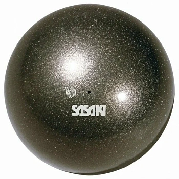 Мяч для художественной гимнастики SASAKI M-207M-F, 18,5 см, цвет GMB (Черный камень)