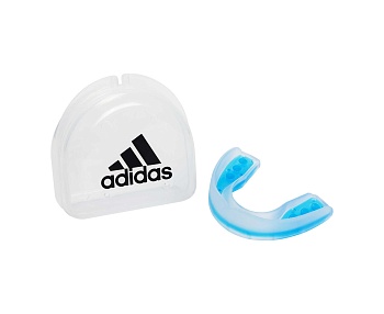 Капа одночелюстная Adidas Single Mouth Guard Dual Density adiBP092 прозрачно-синяя Senior в магазине Спорт - Пермь