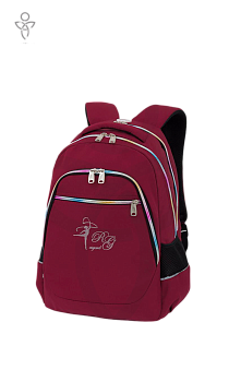 Рюкзак для художественной гимнастики SP P-949, цвет бордо/серебро