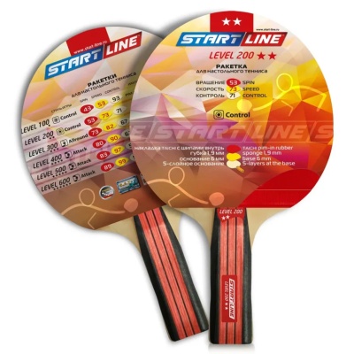 Ракетка для настольного тенниса Start Line 200, артикул 12304, анатомическая ручка