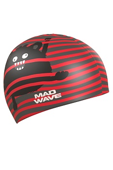 Шапочка для плавания детская силиконовая Mad Wave Monster M0573 09 0 05W в магазине Спорт - Пермь