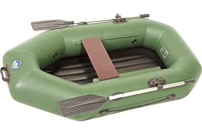 Лодка Лоцман Стандарт 200 ВНД гребная, зеленая