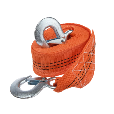 Трос буксировочный, лента М5 3,5т, 4м, с крюкам, артикул 5310688