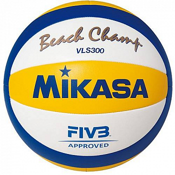 Мяч для пляжного волейбола Mikasa VLS300 FIVB синтетическая кожа, размер 5
