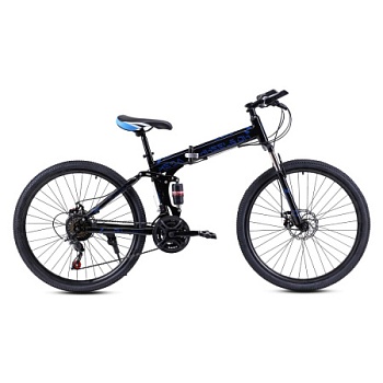 Велосипед COMIRON MEGAWHEELS DH,26",21 скорость (17 рама) чёрный-синий