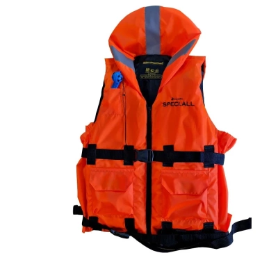 Жилет спасательный СЖ-140, до 140 кг, оранжевый