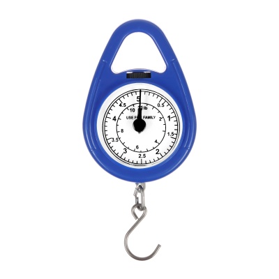 Безмен механический, до 5кг, деление 200г, синий, артикул 10717887