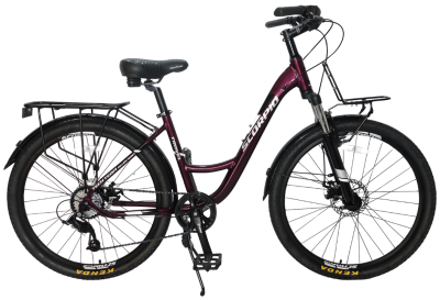 Велосипед Tech Team Scorpio 26 ", 8 скоростей, рама 17", вишневый в Магазине Спорт - Пермь