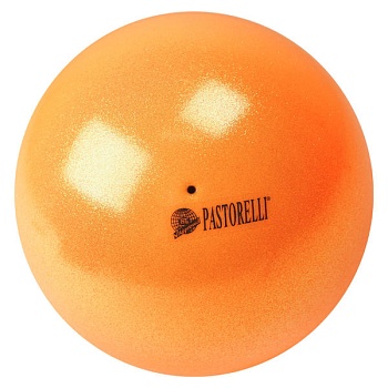 Мяч для художественной гимнастики PASTORELLI New Generation GLITTER HV18, цвет: 00028 - оранжевый