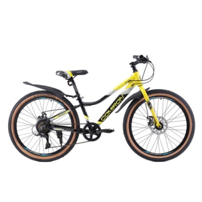 Велосипед COMIRON SMART 24", (12 рама), 7 скоростей, ригид желтый в Магазине Спорт - Пермь