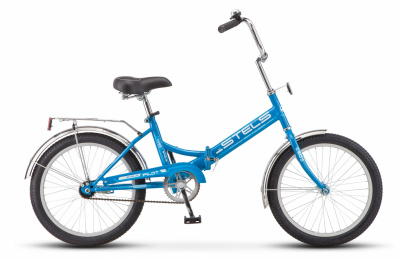 Велосипед складной Stels Pilot 410, 20", рама 13,5,  Z011, синий в Магазине Спорт - Пермь