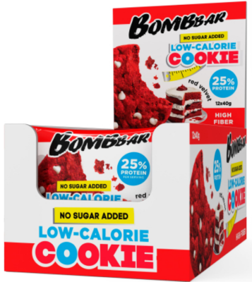 BOMBBAR печенье неглазированное, 40гр, вкус красный бархат/чизкейк/печенье-крем в магазине Спорт - Пермь