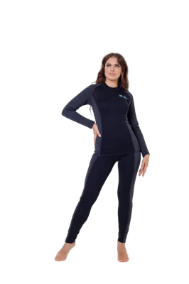Термобелье женское Saimaa Sport Pro (до - 40°C), черно-серое